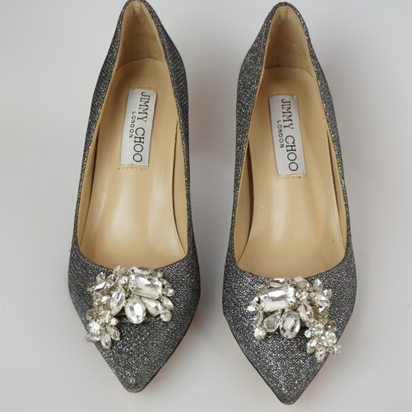 Jimmy Choo Sparkly Pumps Size 34 - Picture 1 of 6